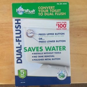 New, never used HydroFlush dual flush toilet valve